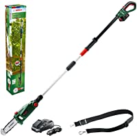 Bosch UniversalChainPole 18 - Sierra de cadena telescópica (1 batería 18V 2.5Ah- cargador- Power4All 18V)